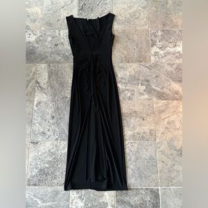 ZOKAI Ladies Women’s Size Small Black Long Maxi Dress Low Tie Back Drop …